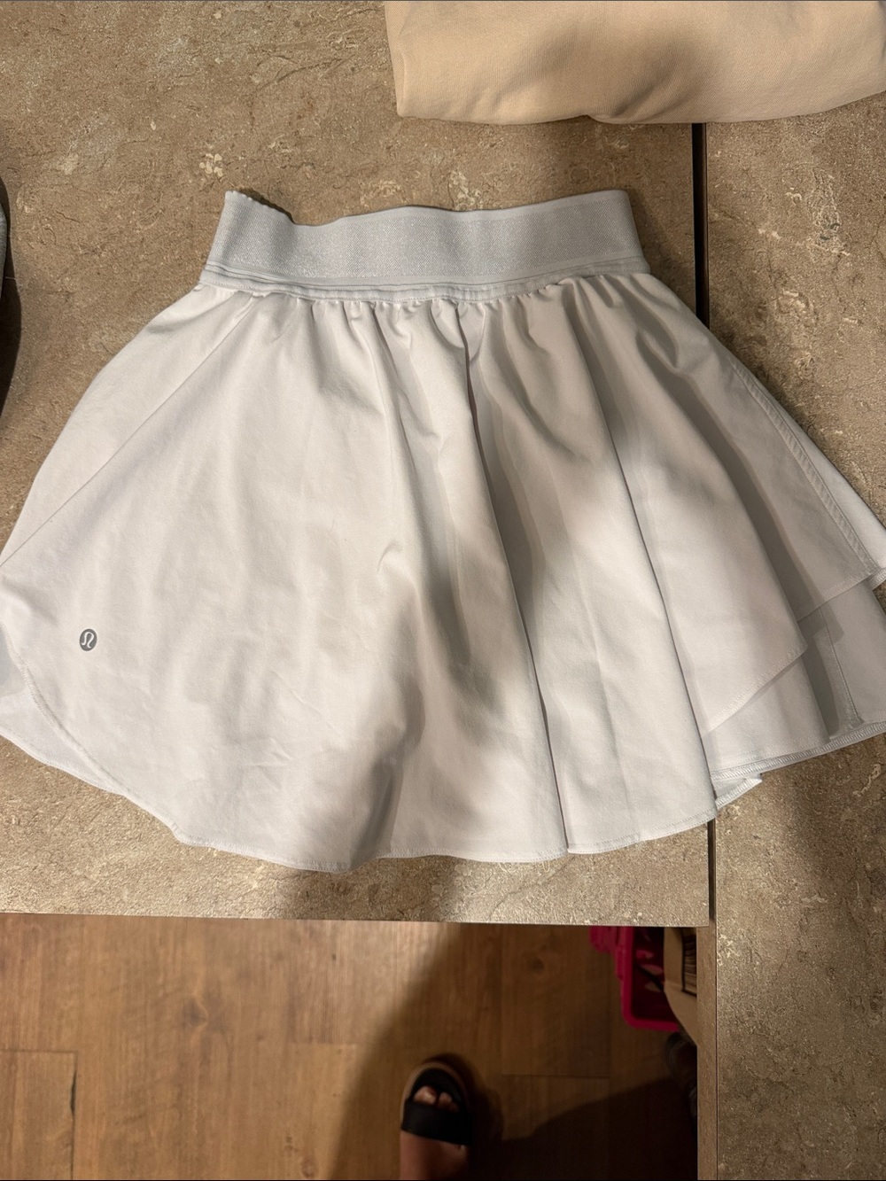 lululemon athletica Light Gray Pleated Skort